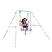 Sportspower Indoor/Outdoor My First Toddler Metal Swing with Safety Harness Foldable Frame