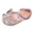 ASEIDFNSA Cute Slippers for Girls Toddler Girl Snow Boots Size 9 Fashion Spring And Summer Children Dance Shoes Girl Dress Performance Princess Shoes Rhinestone Pearl Bow Flat Bottom Lightweight