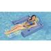 Poolmaster Caribbean Plaid Swimming Pool Lounge Chair Float with Cup Holders