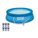 Intex 15 x 48 Easy Set Above Ground Swimming Pool Kit w/ 6 Replacement Filters
