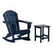 Paradise Outdoor Patio Rocking Chair with Square Side Table Set