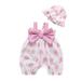 ASEIDFNSA Bear Baby Boy Clothes 9 Month Summer Boy Clothes Dot Romper Sunsuit Bodysuit Hat Baby Bow Print Girls Straps Boys Romper&Jumpsuit