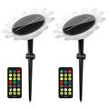 Wovilon Solar Garden Lights Led Solar Light Color Changing Sunflower Waterproof Outdoor Garden Lawn Stakes