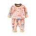 LBECLEY T4 Girls Clothes Kids Toddler Baby Girls Boys Autumn Winter Cartoon Print Cotton Long Sleeve Pants Pullover Sleepwear Set Clothes Baby Girl Dresses with Headbands Pink 130