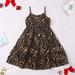 VKEKIEO Sundresses For Women Sun Dress Sleeveless Animal Print Brown 2-3 Years