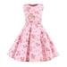 ASEIDFNSA Black Toddler Dress Sleeveless Floral Dress Outfits Party Sleeveless Gown Dress Kid Dots Prints Floral Children Girl Princess Clothes Girls Dresses