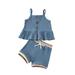 ASEIDFNSA Boys Girls Romper Dress Clothes for Girls 2T Tops Solid Baby Dress Stripe Shorts Outfits Set Girls Suspenders Girls Outfits&Set