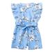 ASEIDFNSA Baby Girl Onsies Pant Romper for Girls Baby Girl Clothes Shorts Sleeve Floral Romper Jumpsuit Cute Baby Girl Clothes