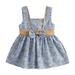 ASEIDFNSA Dresses for Baby Girls Girls Dresses 2T Baby Girls Floral Spring Summer Sleeveless Bow Tie Princess Dress Clothes