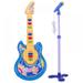 Toddler Baby Guitar Music Toy for Kid Electric Guitar 28â€œ Kids Bass* Guitar W/ Speaker + 37 in Microphone Set