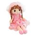 Surakey 17.7 Soft Baby Doll for Girl Down Cotton Rag Dolls Plush Baby Doll for Infants Toddlers Babies Kids Child Birthday Gift Xmas Gift Pink