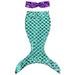 Sunisery Baby Girls Mermaid Tail Bikini Set Bow Tube Top Fish Tail Bottoms