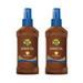 Banana Boat Deep Tanning Oil Pump Spray Sunscreen Broad Spectrum SPF 4 - 8 Ounces (Pack of 2)