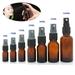 Bueautybox 5ML-100ML Amber Glass Spray Bottles for Essential Oils Small Empty Spray Bottle Fine Mist Spray Beauty Empty Amber Glass Bottle Essential Oil Mist Spray Container Case