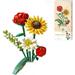 Flower Bouquet Building Kit Set Artificial Flower Building Blocks Home Decor 568 Pieces Botanical Collection for Adults Kid Valentine s Day Gift