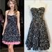 Anthropologie Dresses | Anthropologie Black And Ivory 50s Pin Up Dress Taylor Swift | Color: Black/Cream | Size: 0