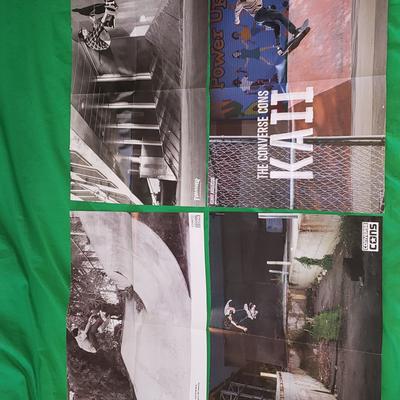 Converse Art | Converse Cons Skateboarding Posters Kenny Anderson, Mike Anderson, Louie Lopez | Color: Black/White | Size: Os