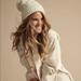 Free People Accessories | Free People-Pinnacle Pompom Wool Blend Beanie | Color: Cream | Size: Os
