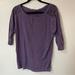 American Eagle Outfitters Tops | American Eagle Purple Lace Mid Sleeve Comfy Casual Shirt Top | Color: Purple | Size: S