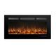 Benrocks Recessed Electric Fireplace, 127cm Faux Fireplace Heater with Remote Control Overheating Protection, Timer, 5 Flame Settings, 3 Color Log Flame 750/1500W Black