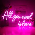 WanosphNeon-All You Need Is Love Wall Decor Art personnalisé Lumière LED Confession Mariage