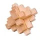 Puzzle Burr classique pour adultes et enfants jeu de casse-tête à emboîtement en bois 15 pièces