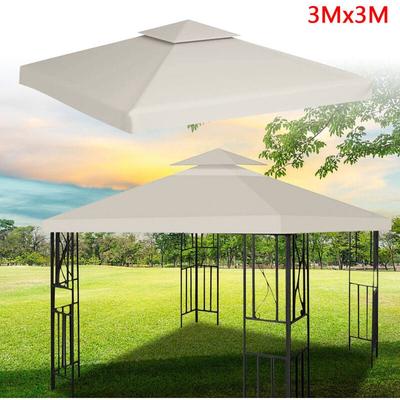TolleTour Ersatzdach Sonnenschutz Dachabzug pa Dachplane Ersatzplane Pavillondach 3x3M Beige Image