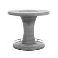 greemotion Bar Table w/ Ice Bucket Wicker/Rattan in Gray | 40 H x 46 W x 46 D in | Outdoor Furniture | Wayfair GM-2006-PK