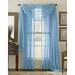 Qutain Linen Solid Viole Sheer Curtain Window Panel Drapes 55 x 84 inch Many Colors