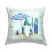 Stupell Industries Nautical Seaside Beach Gnome Printed Throw Pillow Design by Paul Brent