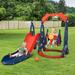Toddler Swing and Slide Play Set 3 In 1 Kid Toddler Outdoor Playset Kids Play Climber Slide Playset with Basketball Hoop Toddler Swing Set for Indoor Backyard Outdoor Toys for Kids 1-8 Ages