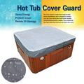 Sufanic Hot Tub Spa Cover Cap Guard Waterproof Silver Coated Dustproof Waterproof 82.8x82.8x12inch