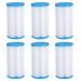 Pool Filters Type A or C Replacement for Swimming Pools Summer Escapes or Summer Waves Above Ground Pools Swimming Pool Pump Filter Cartridge 6 Pcs