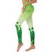 KmaiSchai Brown Flared Leggings St. Patricks Day Print High Waist Yoga Pants For Women S Leggings Tights Compression Yoga Running Fitness High Waist Leggings Winter Tops For Women Leggings High Wais