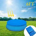 Pool Covers for 6 8 10 12 ft Round Circular Easy Set Frame Pools and Inflatable Pool Above Ground Round Pool Covers Pool Blanket Covers (10 ft Round Pool Covers)