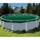 SWIMLINE HYDROTOOLS Ripstopper Professional Winter Pool Cover For Above Ground Swimming Pools | For 18 X 34 FT Oval Pools | 22 X 38 FT Cover Size | Green / Black | Winch & Cable Included | RIG1834