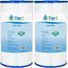 Tier1 Pool & Spa Filter Cartridge 2-pk | Replacement for Leisure Bay 817-0014 R173584 Dynasty Spas Pleatco PLBS50 Filbur FC-2970 Unicel C-5345 and More | 75 sq ft Pleated Fabric Filter Media