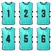 6PCS Kid s Football Pinnies Quick Drying Soccer Jerseys Youth Sports Scrimmage Basketball Team Training Numbered Bibs Practice Sports Vest