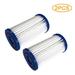 2-Pack Pool Filter Cartridge Swimming Pool Type A or C Replacement Filter Pump Cartridge Replacement for Pool Filter Easy Set Swimming Pool Type A or C Filter Replacement Cartridges