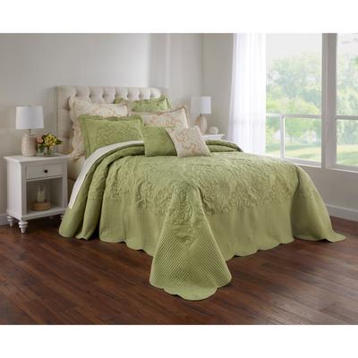 Amelia Bedspread by BrylaneHome in Sage (Size QUEEN)