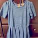 Lularoe Dresses | Lularoe Amelia Dress, Blue,Size M | Color: Blue | Size: M