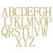 Unfinished Wood Letter Alphabet in FangSong Font (2 Tall (2 Full Alphabets) 1/4 Thickness)