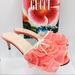Gucci Shoes | Gucci 570022 Toulle Women’s Mid Heels Slides | Color: Pink | Size: 7