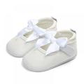 BULLPIANO Baby Girls Flats with Bowknot Infant Princess Wedding Party Dress Shoes Toddler First Walking Shoes Crib Shoes