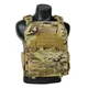 Gilet tactique Multicam en Nylon 1000D pour SAPI grande taille 28x35cm porte-plaque de 11x14