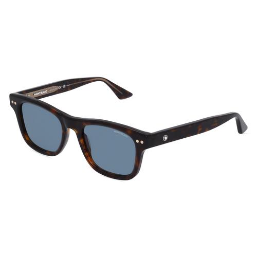 Montblanc MB0254S Herren-Sonnenbrille Vollrand Eckig Kunststoff-Gestell, braun