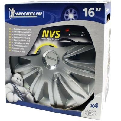 4 enjoliveurs 16 Chromé NVS42 - Michelin