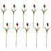 10Pcs PU Fake Tulips Real Touch Artificial Flowers Arrangement Bouquet for Home Office Wedding Decor