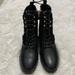 Kate Spade Shoes | Kate Spade Raquelle Black Leather Faux Fur Ankle Boots Size 7.5 New W/O Tag | Color: Black/Gold | Size: 7.5