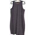 Torrid Dresses | Nwt Torrid 2x 18-20 Navy/Cream Stripe Bodycon Sleevless Dress Stretchy Summer Ec | Color: Blue/Cream | Size: 18-20 Torrid 2x